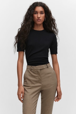 Pantalon skinny taille normale - Beige