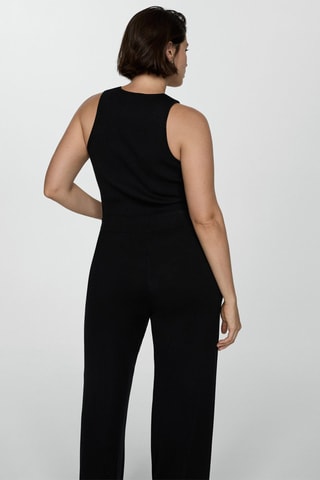 Pantalon maille wideleg - Noir
