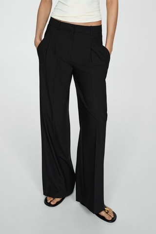 Pantalon à pinces droit - Noir