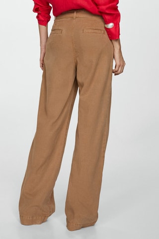 Pantalon wideleg - Marron