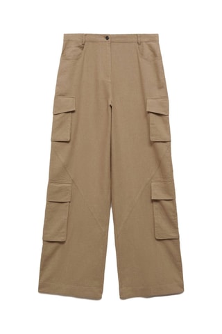 Pantalon cargo coton - Marron