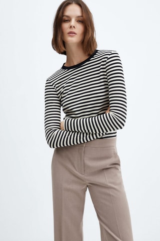 Pantalon wideleg taille normale - Taupe