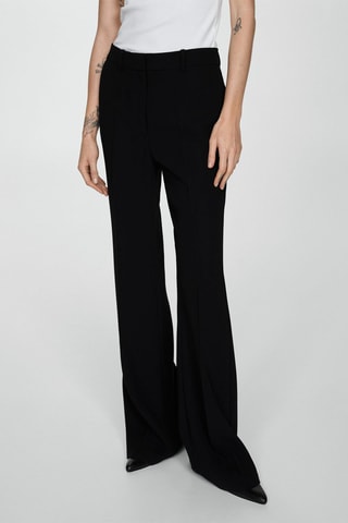 Pantalon de tailleur évasé - Noir