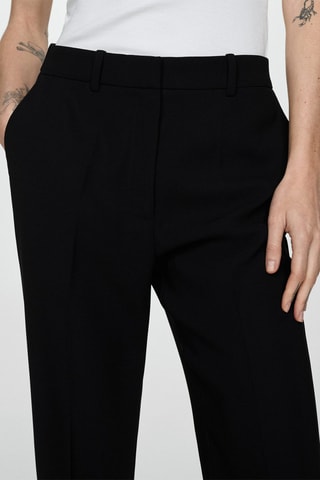 Pantalon de tailleur évasé - Noir