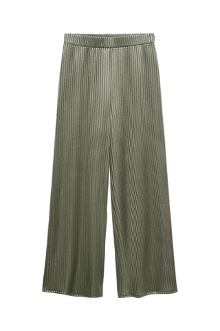 Pantalon wideleg taille élastique - Noir