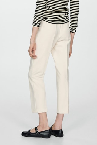Pantalon à pinces - Ecru