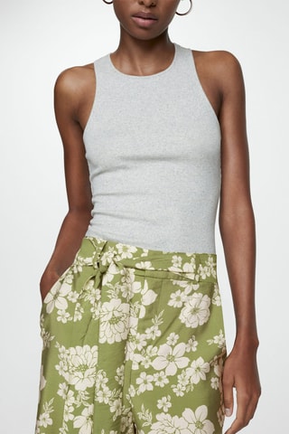 Pantalon imprimés noeud - Vert