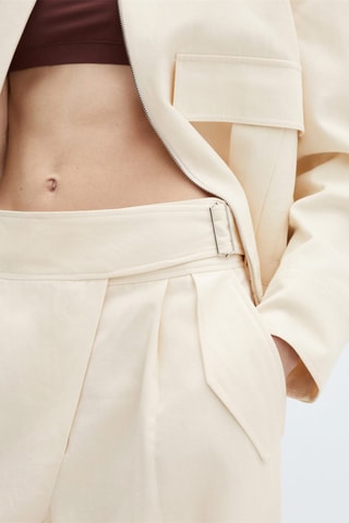Pantalon pinces croisé - Blanc