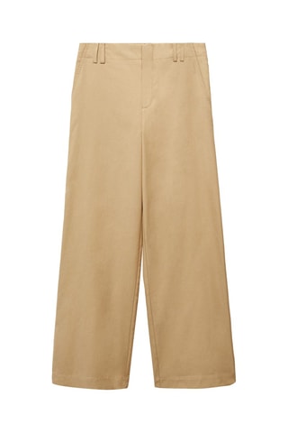 Pantalon wideleg Lyocell - Beige