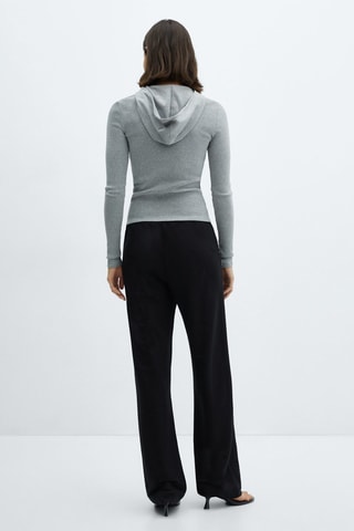 Pantalon wideleg taille élastique - Noir
