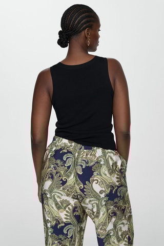 Pantalon imprimés noeud - Vert