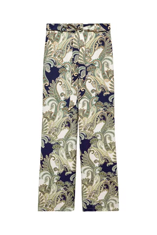 Pantalon imprimés noeud - Vert