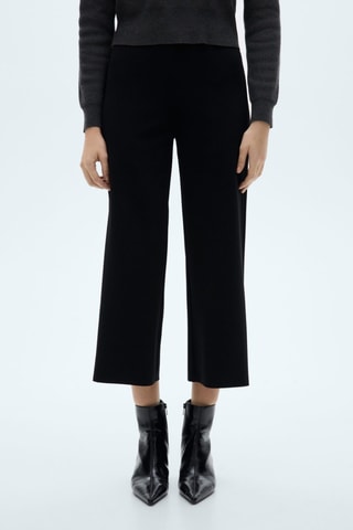 Pantalon droit fluide - Noir
