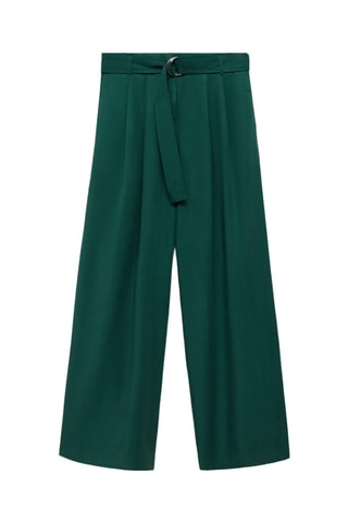 Pantalon Lyocell ceinture - Vert