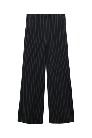 Pantalon droit maille point de Rome - Gris