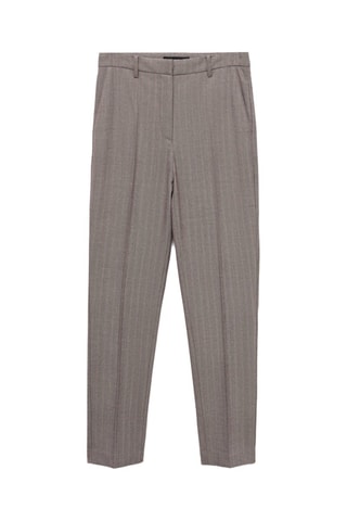 Pantalon skinny taille normale - Beige et marron