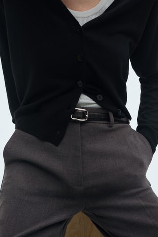 Pantalon flare poches - Gris