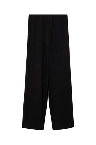 Pantalon fluide texturé - Noir