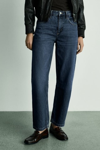 Jean Balloon taille haute - Bleu marine