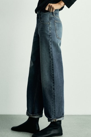 Jean Balloon taille haute - Bleu marine