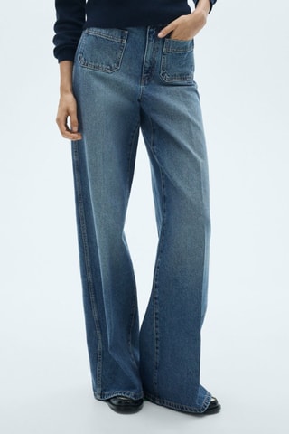 Jean wideleg poches - Bleu