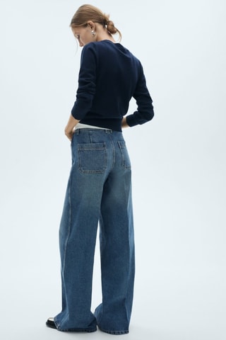 Jean wideleg poches - Bleu