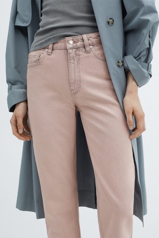 Jean droit crop Blanca - Rose clair