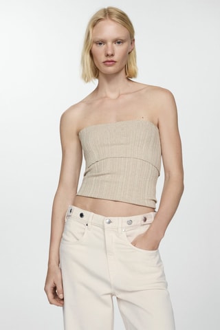 Jean wideleg boutons multipositions - Ecru