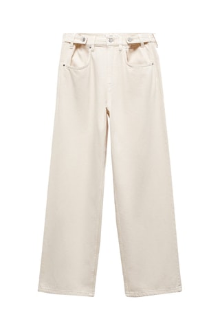 Jean wideleg boutons multipositions - Ecru