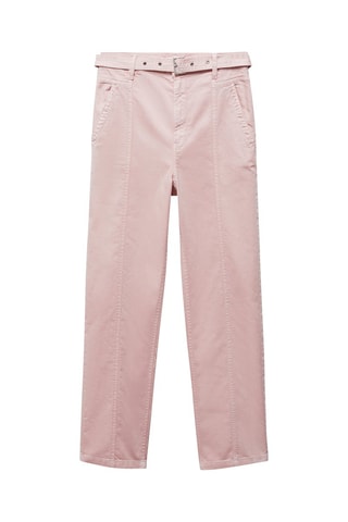 Jean slouchy ceinture - Lilas