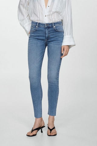 Jean skinny crop Isa - Bleu