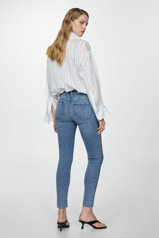 Jean skinny crop Isa - Bleu