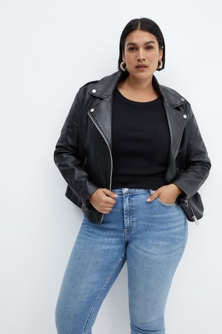 Jean skinny crop Isa - Bleu
