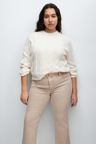 Jean flare crop Sienna - Sable