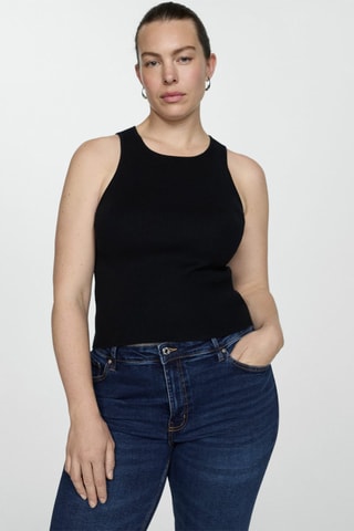 Jean flare crop Sienna - Bleu marine