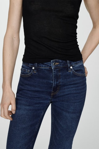 Jean flare crop Sienna - Bleu marine