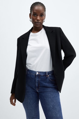 Jean slim crop Claudia - Bleu marine