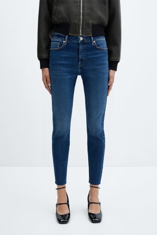 Jean skinny crop Isa - Bleu marine