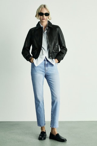 Jean slim crop Claudia - Bleu