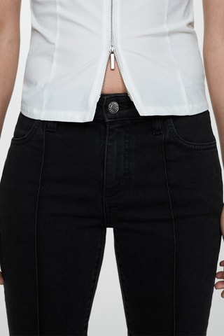 Jean slim capri - Noir