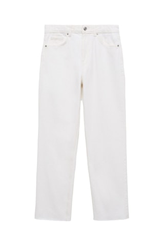 Jean Blanca droit crop - Blanc