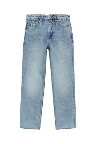 Jean Blanca droit crop - Bleu