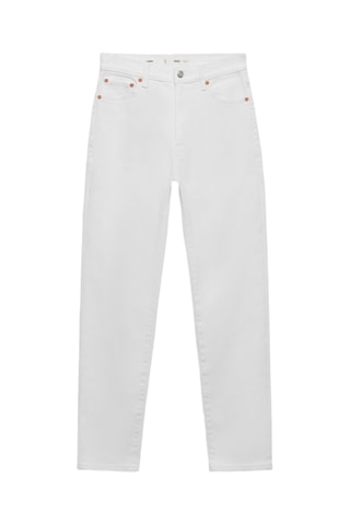 Jean Claudia slim crop - Blanc