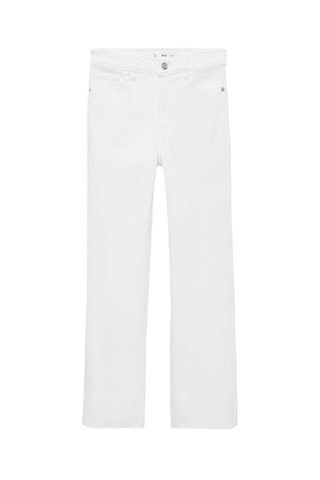 Jean Sienna flare crop - Blanc