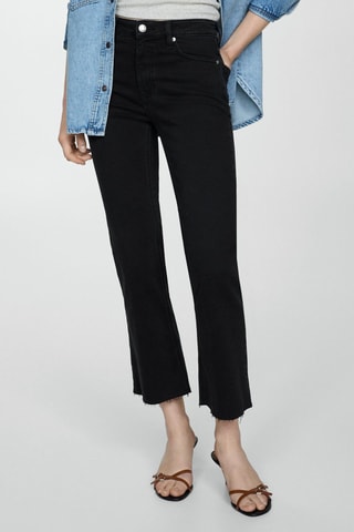 Jean Sienna flare crop - Denim Noir