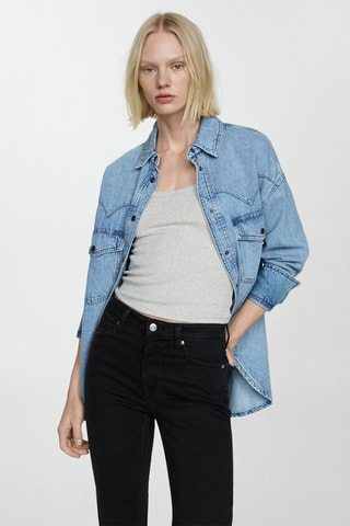 Jean Sienna flare crop - Denim Noir