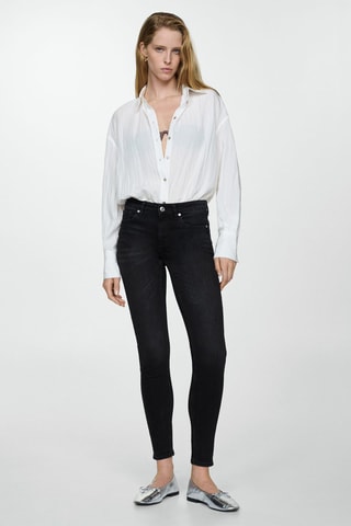 Jean skinny push-up - Denim Noir