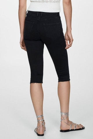 Jean slim capri - Denim Noir