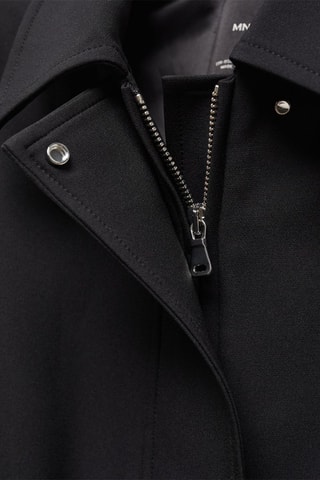 Veste crop épaulettes - Noir