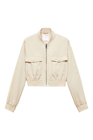Veste bomber poche - Ecru
